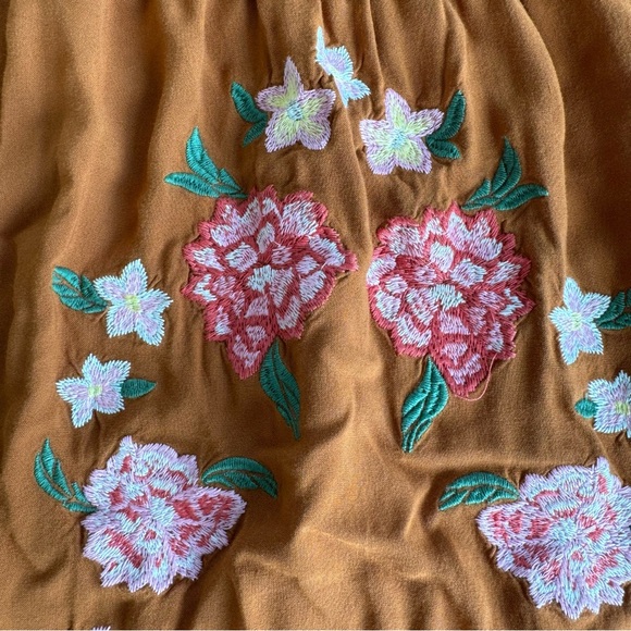 Xhilaration Embroidered Bell Sleeve Dress - Picture 7 of 7